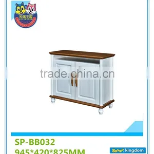 Shenzhen Factory Small Packing Custom Wood File Cabinet Adjustable Layer Plates Stainless Wood Cabinets#SP-BB032 thumbnail-1