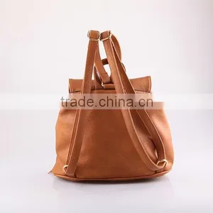 4762 Bohemia Style Tassels Featured Brown PU Material High Quality Women Backpack Quality Choice thumbnail-4