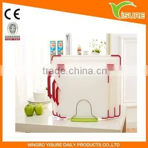 3PCS Square Double Thickness Colorful Large Plastic Square Cutting Board Set For Kitchen Non Silp Chopping Board thumbnail-1