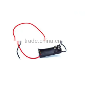 Single N Cell (UM-5*1) Black Plastic Battery Holder With Wire Lead thumbnail-1
