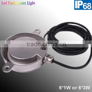 IP68 6W Embedded Stainless Steel Swimming Pool Led Underwater Light thumbnail-3