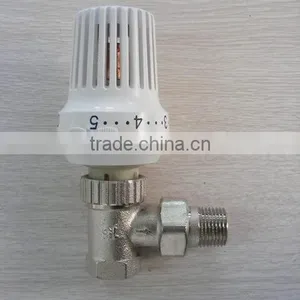 Brass 3/4" Automatic Thermostatic Radiator Valve(angle Valves) thumbnail-1