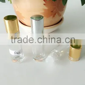 Clear Glass Roll on Bottles With Electrochemical Aluminum Cap 5ml thumbnail-1