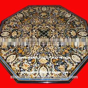 Stone Dining Table, Inlay Stone Table, Stone Table Top thumbnail-1