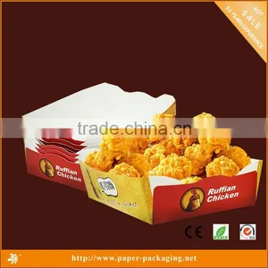 White Cardboard Custom Fried Chicken Box thumbnail-3