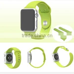 HOT Factory Price 38mm/42mm Colorful Silicon Watch Strap for Apple Watch thumbnail-3