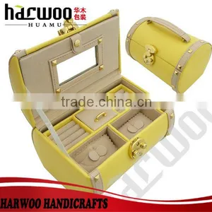 New Arrival High Quality European Leather Trendy Jewelry Box thumbnail-4