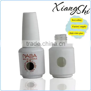Paper Stiker Glass Gel Nail Polish Bottle With Cap and Brush thumbnail-1