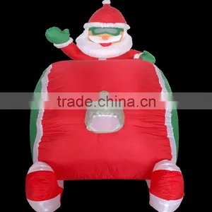 DJ-XT-02 Santa Sack Driving Snowmobile Christmas Airblown Inflatable thumbnail-5