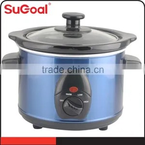 Special Design Blue Ceramic Inner Pot Slow Cooker thumbnail-1