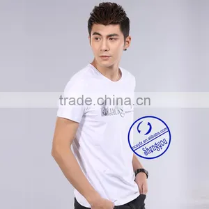 Custom 2015 New Design Mens White Printed t Shirt Design Wholesale China thumbnail-2