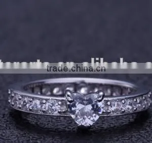2016 Custom Diamond Engagement Ring 925 Silver Couple Ring, 925 Italian Silver Ring thumbnail-3