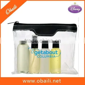 New Design Clear PVC Air Safe Toiletry Kit /Hotel Toothbrush Kit/ Clear Cosmetic Bag thumbnail-1