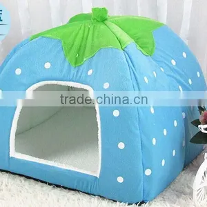 Cute Strawberry Dog House Dog Bed House thumbnail-3