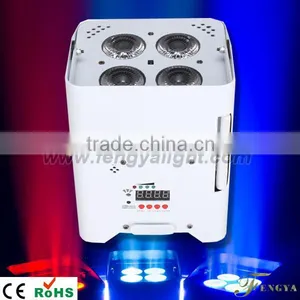 6 in 1 Battery Power & Wireless DMX Led Flat Led Par Can thumbnail-1