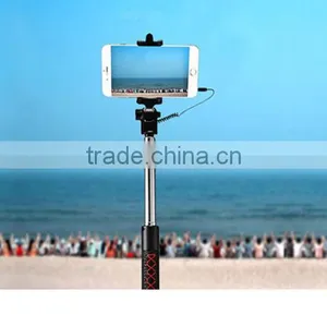 Wholesale Real Leather Monopod Selfie Stick With Foldable thumbnail-6