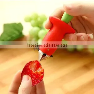 Good Quality Strawberry Tomato Slicer Multifunction Fruit Stainless New Slicer Fruit Strawberry Huller thumbnail-5
