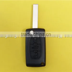 Remote Flip Folding Key Fob Case 3 Buttons for Peugeot 407 CE0536 thumbnail-2