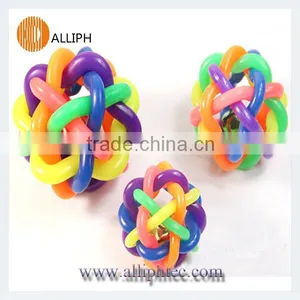 Colorful Woven Bell Ball Pet Sound Toys thumbnail-2