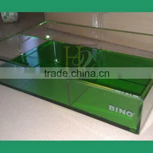 Acrylic Serving Tray With Divider Acrylic Restaurant Tray With Compartments Supplier's Choice thumbnail-2