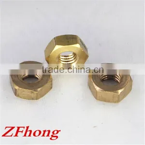 Made in China High Quality m1 - M10 Nickel Plated Din934 Brass Hex Nut thumbnail-1