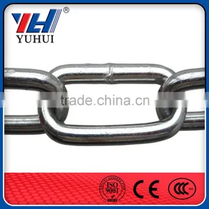 Q195 or Q235 Welded Galvanized Long Link Chain Factory thumbnail-3