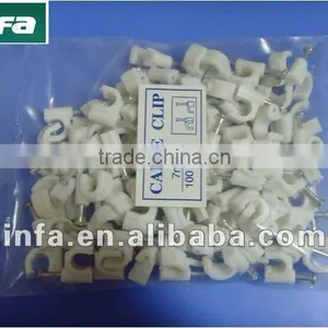 Circle Cable Clip, Cable Clip for Concrete, Cable Clip for Telecommunication thumbnail-1