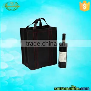 Promotional Cheap Non Woven Wine Bottle Bag thumbnail-1