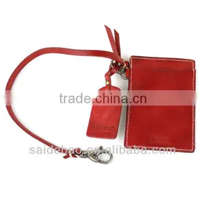 China Hot Sale Custom Travel PU Leather Luggage Tag for Business Trip thumbnail-1
