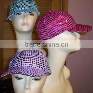 100% Cotton Sequin Baseball Cap thumbnail-1