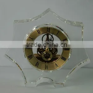 Crystal Glass Desk Clock Decoration Table Clock thumbnail-1