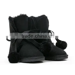 2015 New Design Snow Buckle Fastener Sweet Plush Boots thumbnail-6