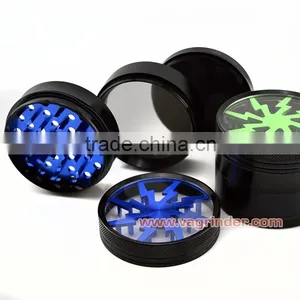 China Wholesale Industrial Aluminum Grinder , 4 Pieces Weed Herb Grinders Sharp Stone thumbnail-5