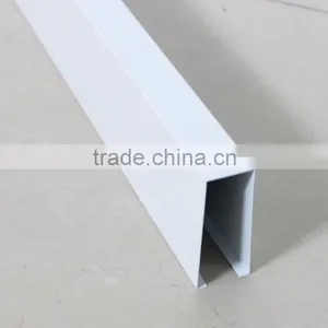 Rust Proofing White Powder Coating Metal Baffle Sus[ended U Aluminum Baffle Ceiling thumbnail-2