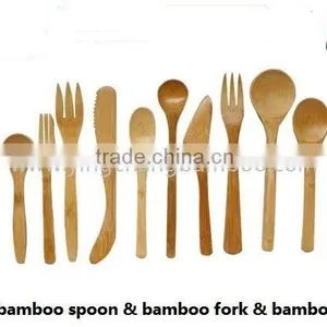 Wooden Spaghetti Fork and Spoon thumbnail-1
