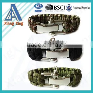 High Quality Wholesale Cheap Cross Paracord Bracelet With Logo thumbnail-4