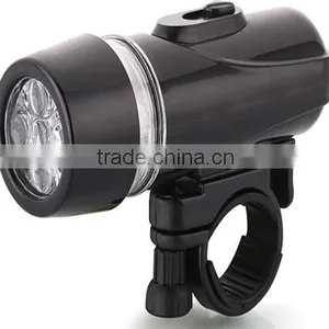 Led Bicycle Bike Flash Light Lamp Head/Waterproof 5 White LED Lamp Bike Bicycle Front Head Light thumbnail-1