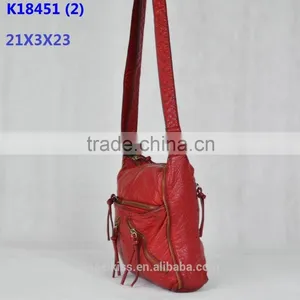 2015 New Fashion Style Ladies Shoulder Bag With Washed pu Leather of Angelkiss Brand thumbnail-2
