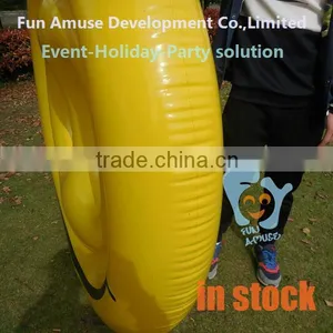 High Quality Adult Pool Toys Smile Face Pool Float Inflatable Donut thumbnail-4