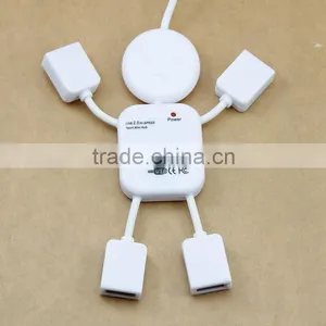 Lovely White Human Shape 2.0 4 Port Usb Hub thumbnail-3