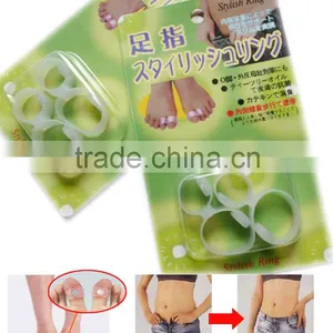 S-SHAPER OEM China Factory Double Rings Slimming Silicone Foot Massage Magnetic Toe Ring thumbnail-1