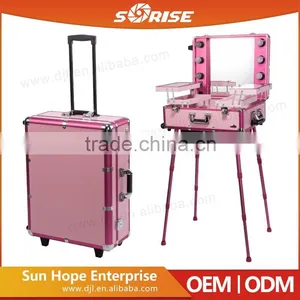 Factory Price Artist Beautiful Aluminum Cosmetic Case thumbnail-6