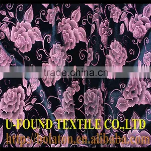 SUPER NICE GLITTER PRINT ON BLACK VELVET FABRIC thumbnail-2
