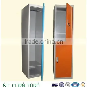 China Good Supplier 3 Doors Colorful Storage Steel Locker ,godrej Almirah Designs, thumbnail-2