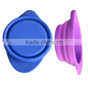 FDA Silicone Stackable and Space Saving Foldable Silicone Measuring Cups Set Measuring Tool thumbnail-3