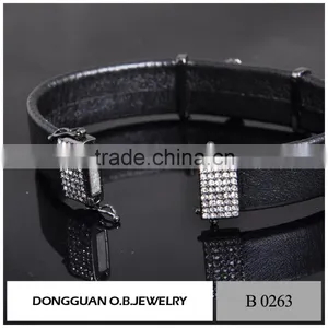 Stainless Steel Bracelet Magnetic Bracelet,Fancy Mens Leather Bracelet thumbnail-4