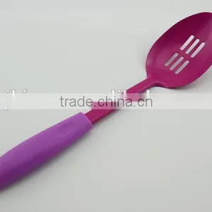 Plastic Handle Kitchenware Stainless Steel Long Spoon With Colorful thumbnail-2