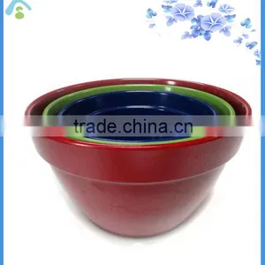 Colorful Melamine Serving Bowl Set With Lid thumbnail-1