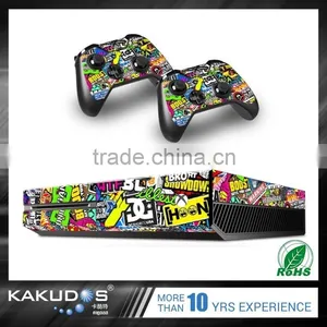 Customized Pattern Color ! Easy to Remove Design Beautiful Flower Skin Sticker for Microsoft Xbox One thumbnail-1