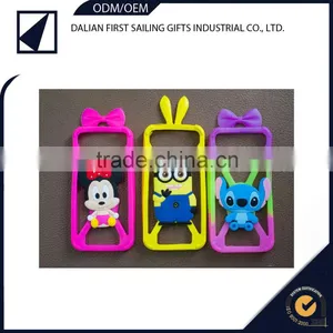 2015 New Design Cute 3D Rubber Cartoon Silica Phone Case Cover thumbnail-5